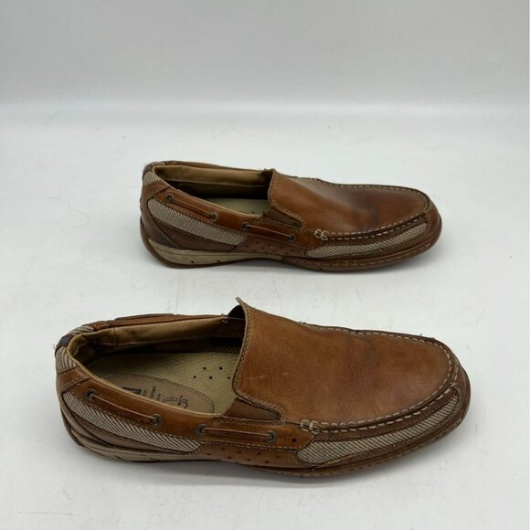 Johnston & Murphy Mens Moc Toe Loafers Shoes Size 11.5M Brown Leather Slip-On - Picture 7 of 9